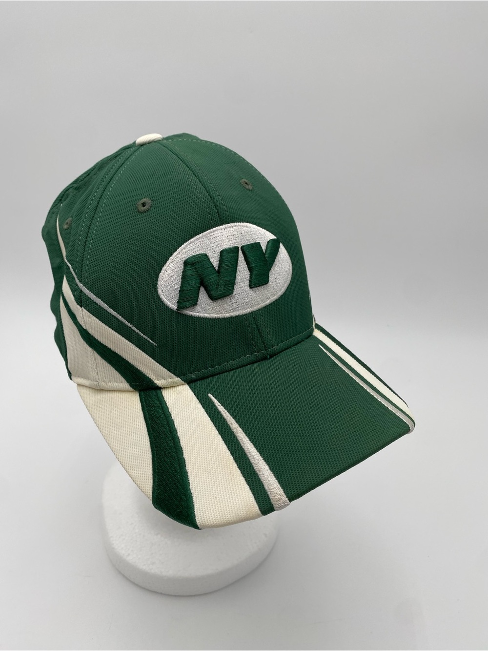 NFL Green and Cream NY Embroidered Performance Cap